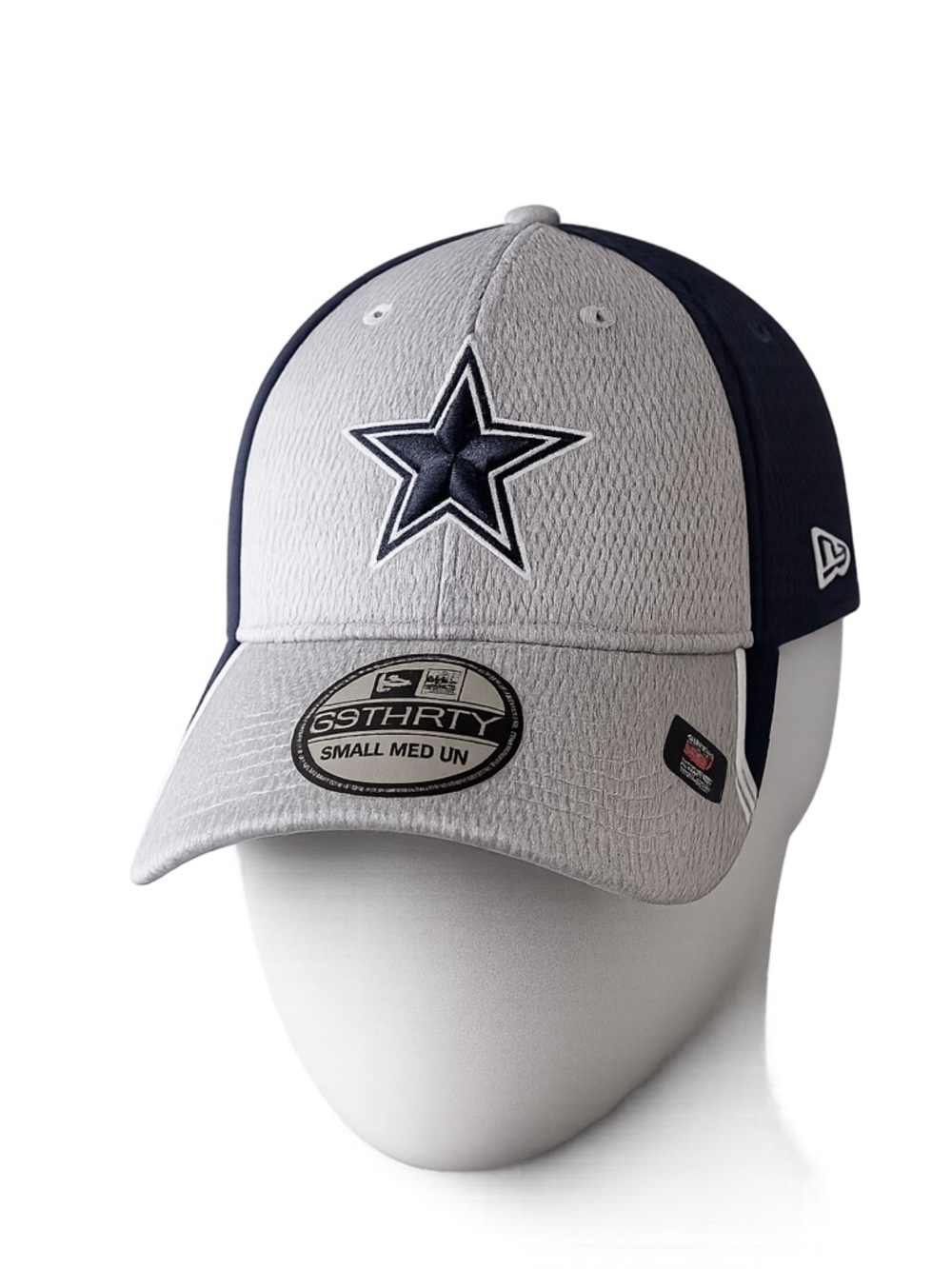 New Era Dallas Cowboys 39THIRTY Gray & Navy Stretch Fit Hat S/M NWT
